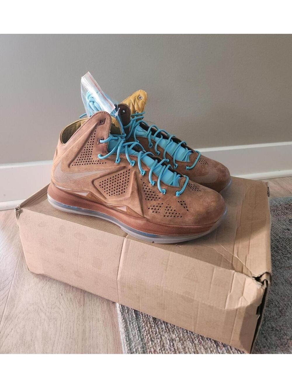 Nike LeBron X EXT QS “Hazelnut” – Size 9.5, Brand New in Box
